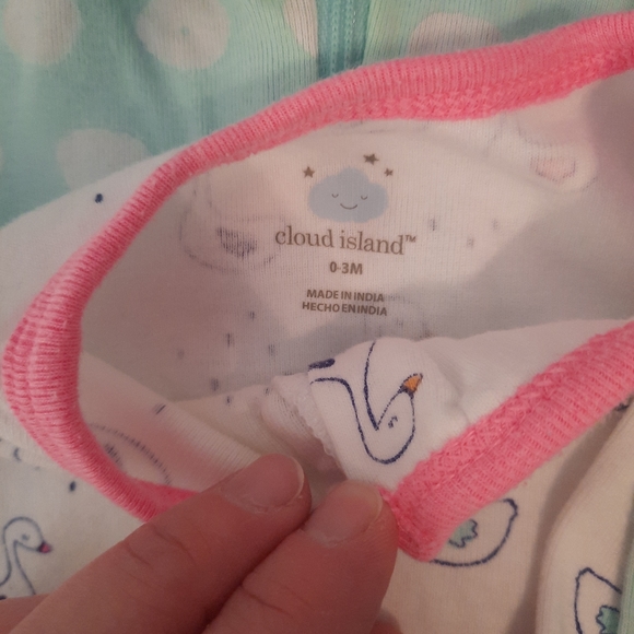 Cloud Island Sleeper Outfit Bundle Swan Themed - Picture 5 of 9